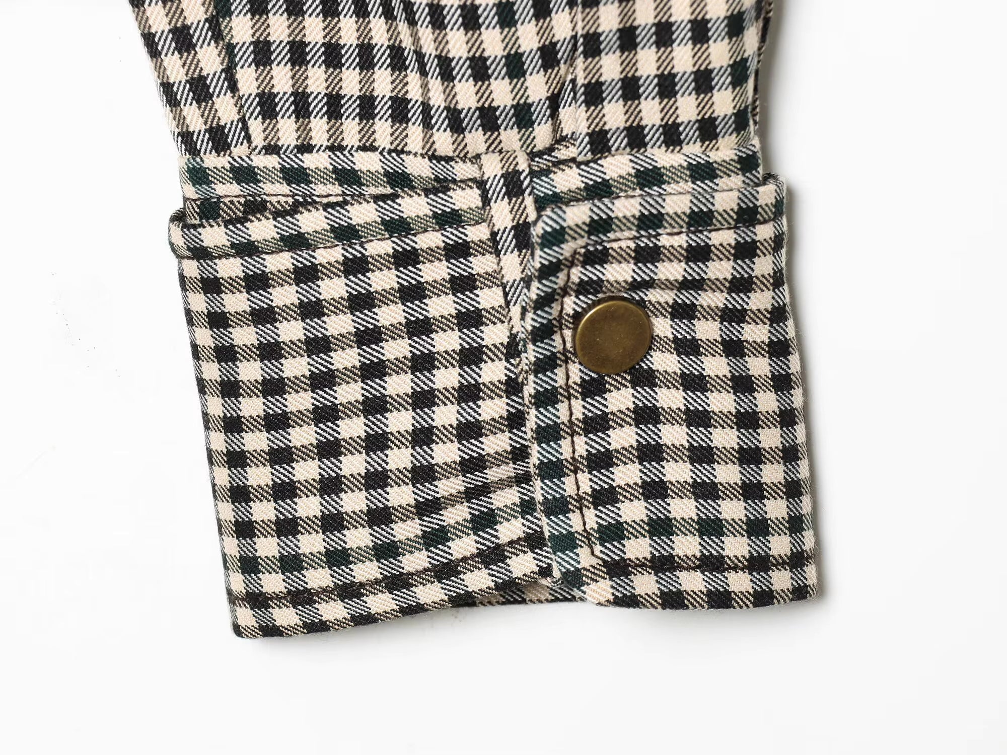 Emma High Neck Checked Bomber Jacket - Women's Everyday Outerwear - Image 14