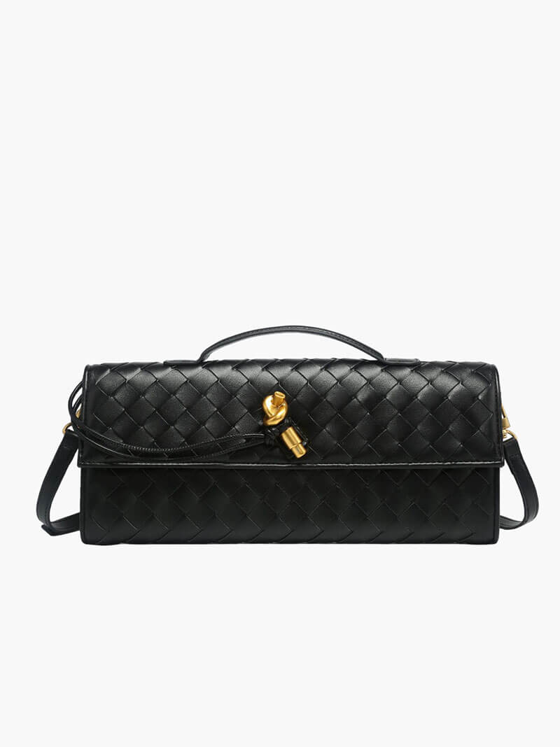 Bianca Woven Handbag - Vegan Leather Woven Handbag