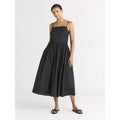 Alecto Pleated Spaghetti Strap Midi Dress - Elegant Occasion Dress for Women