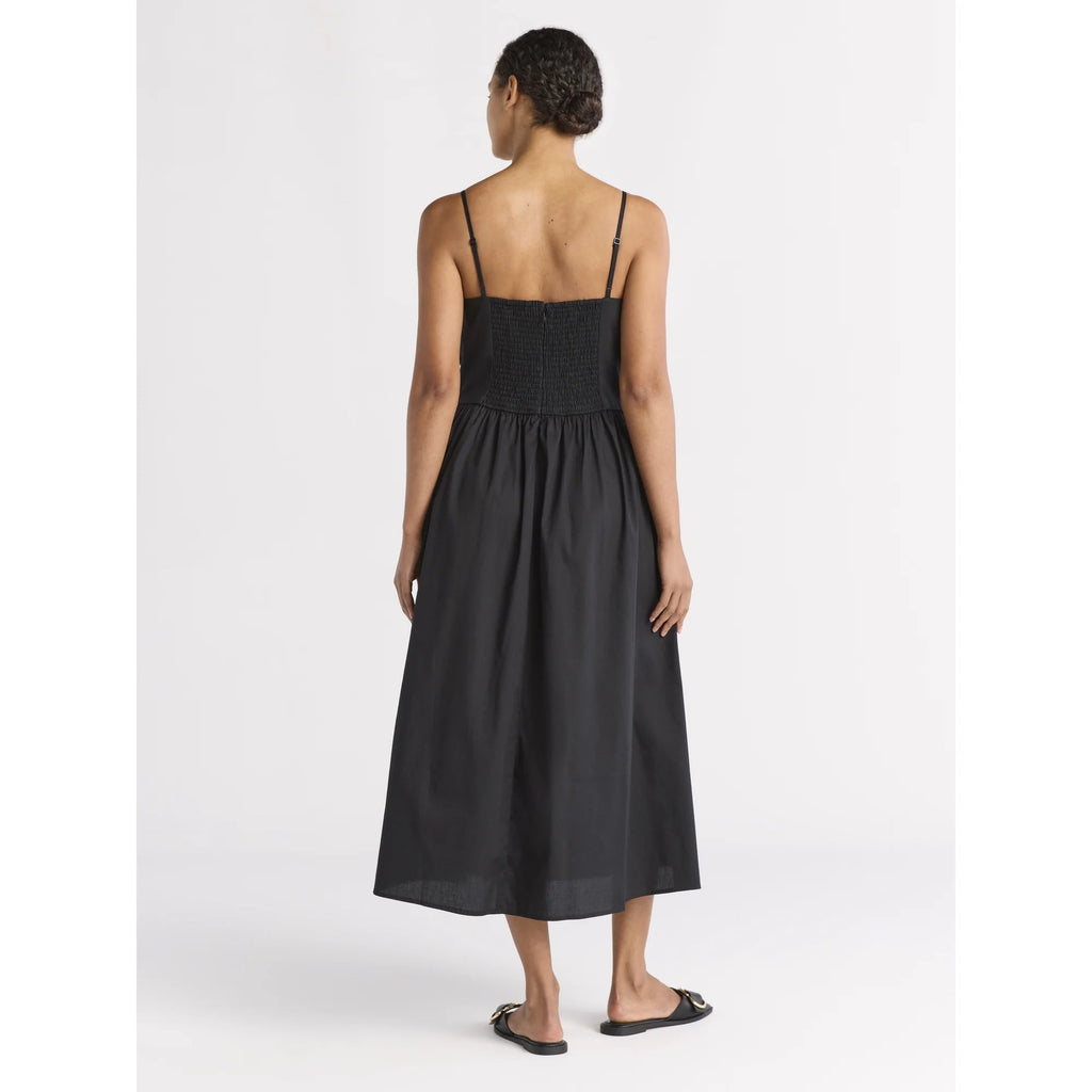 Alecto Pleated Spaghetti Strap Midi Dress - Elegant Occasion Dress for Women - Image 2