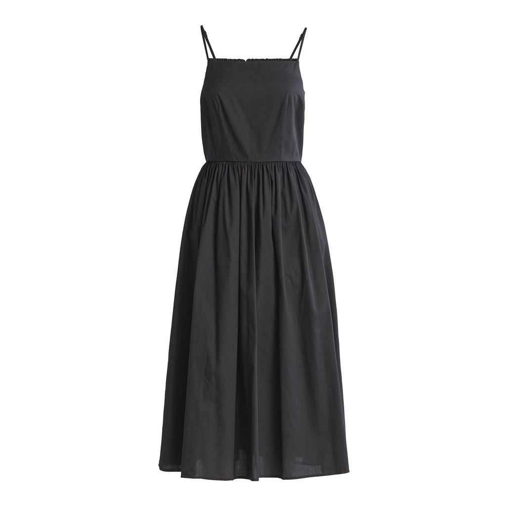 Alecto Pleated Spaghetti Strap Midi Dress - Elegant Occasion Dress for Women - Image 3