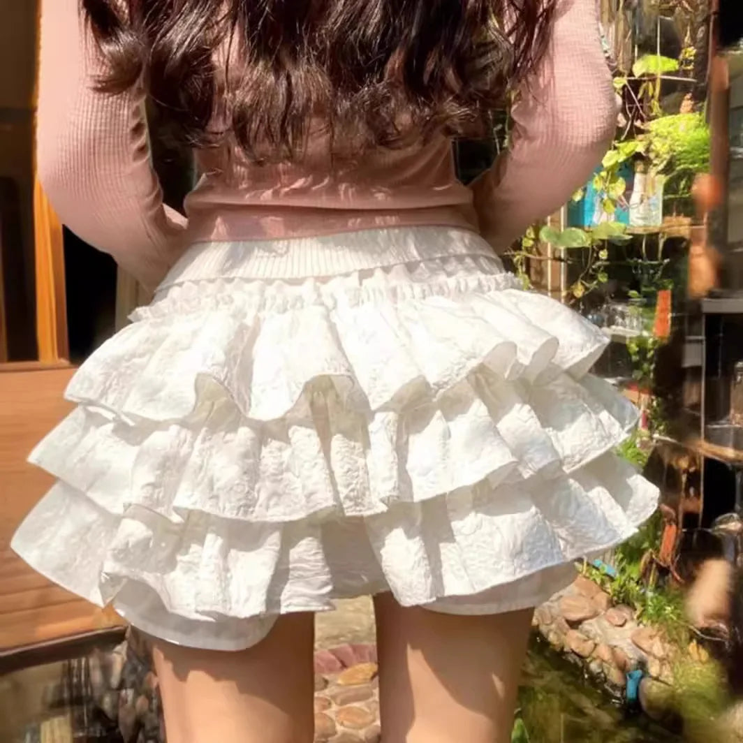 Lena Crochet Ruffle Hollow-Out Shorts - Women's Everyday Bottoms - Image 3