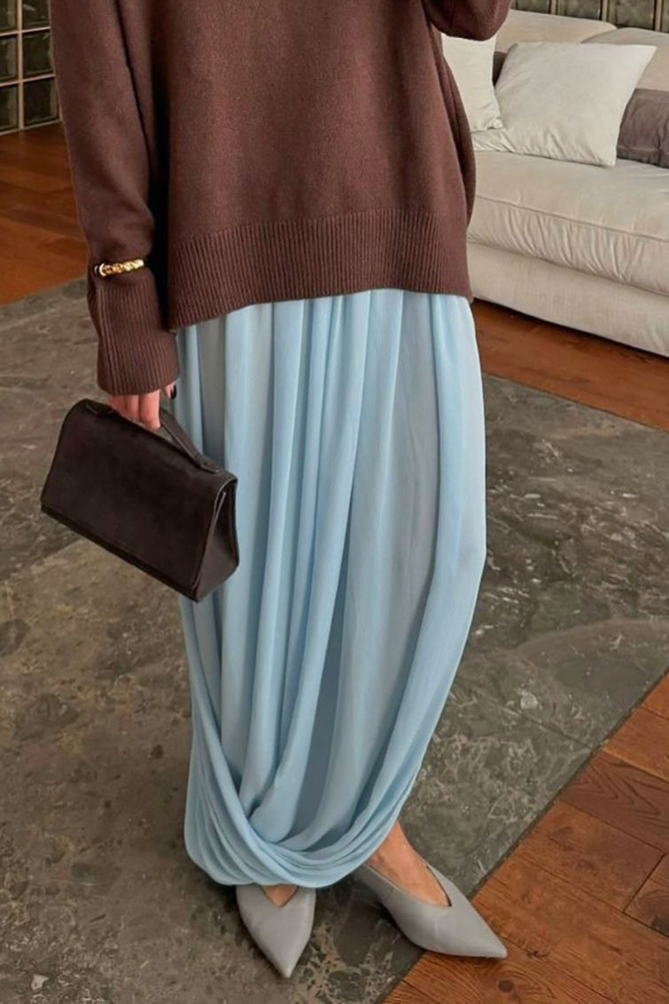 Afroza Chiffon Flowing Maxi Skirt - Women's Fashion Skirt - Image 6