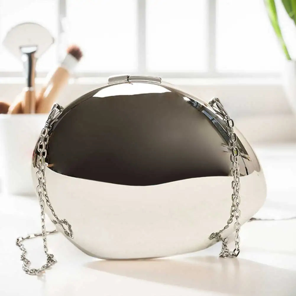 Celeste Shell Shape Evening Clutch - Women's Everyday Handbag - Image 11
