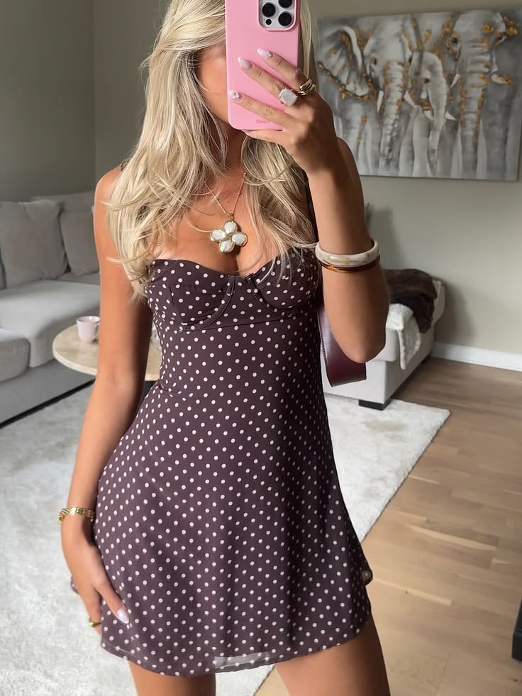 Eva Polka Dot Mesh Mini Dress - Elegant Occasion Dress for Women - Image 4