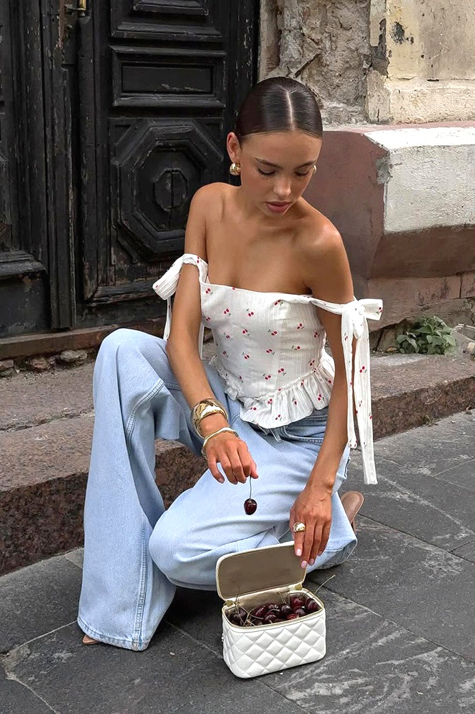 Fabia Ruffle Off-Shoulder Top - Women's Everyday Fashion Top - Image 10