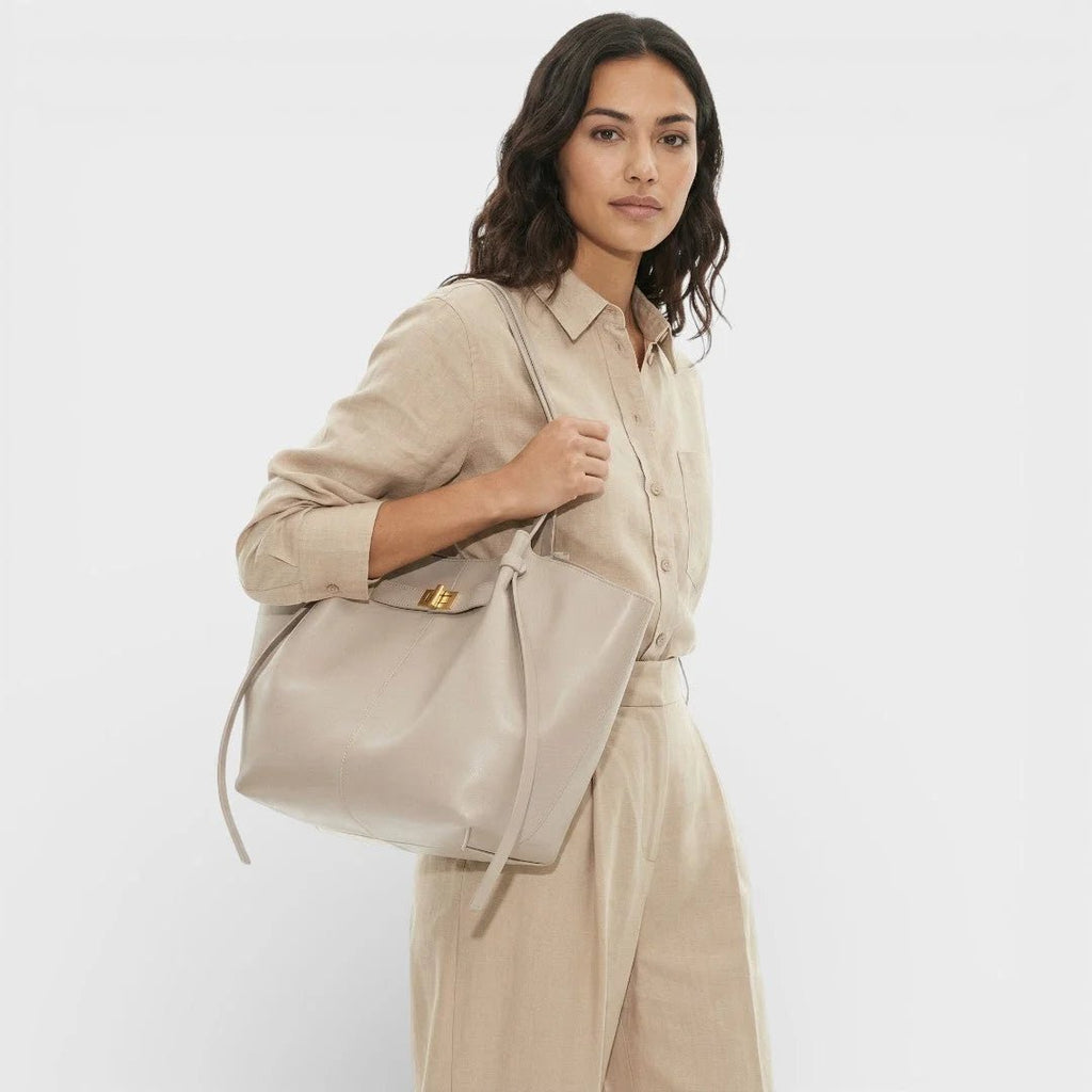 Gerda Shopper Leather Shopper Bag - Structured Large Tote - Image 29