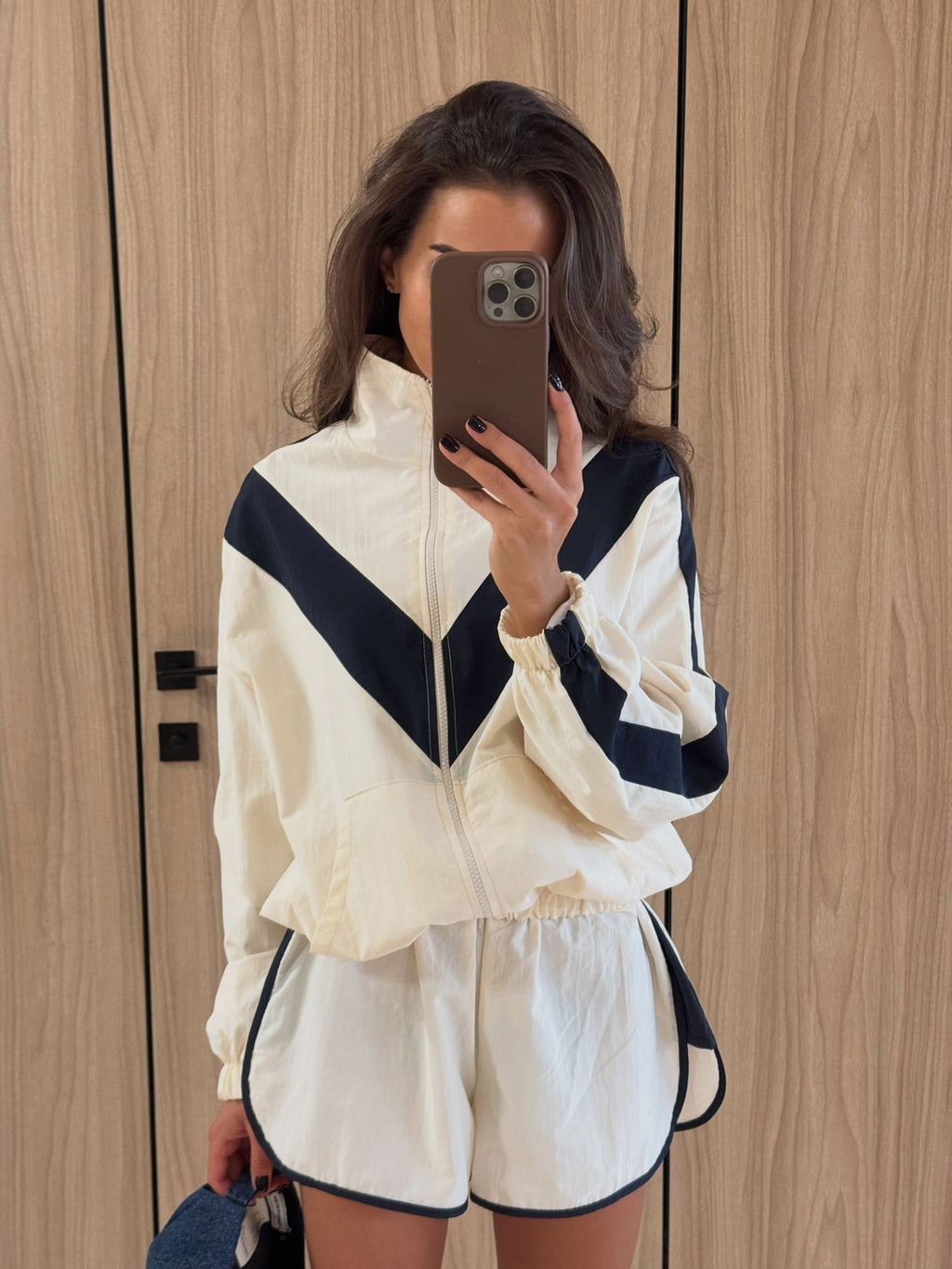 Remi Chevron Windbreaker Jacket - Women's Everyday Outerwear - Image 2