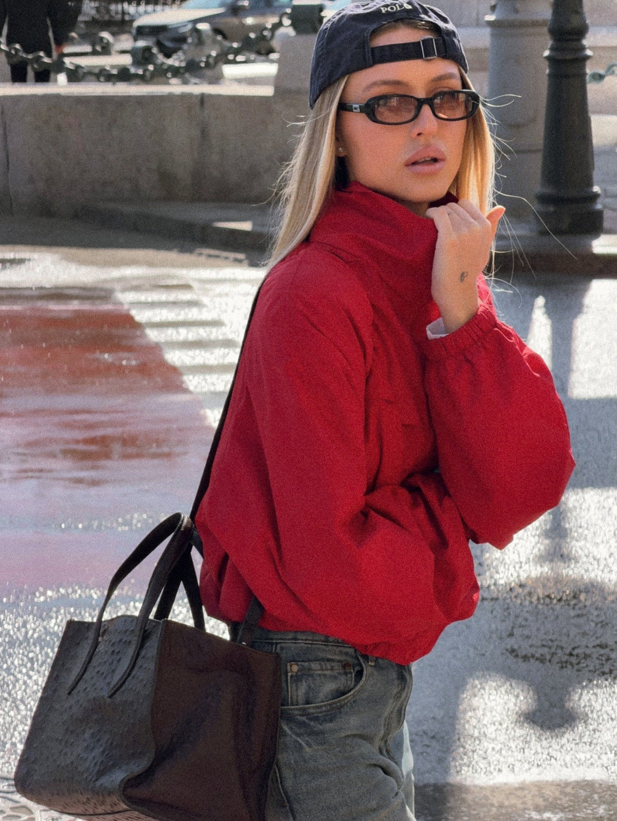 Erica Tricot Funnel Neck Windbreaker - Women's Everyday Outerwear - Image 16