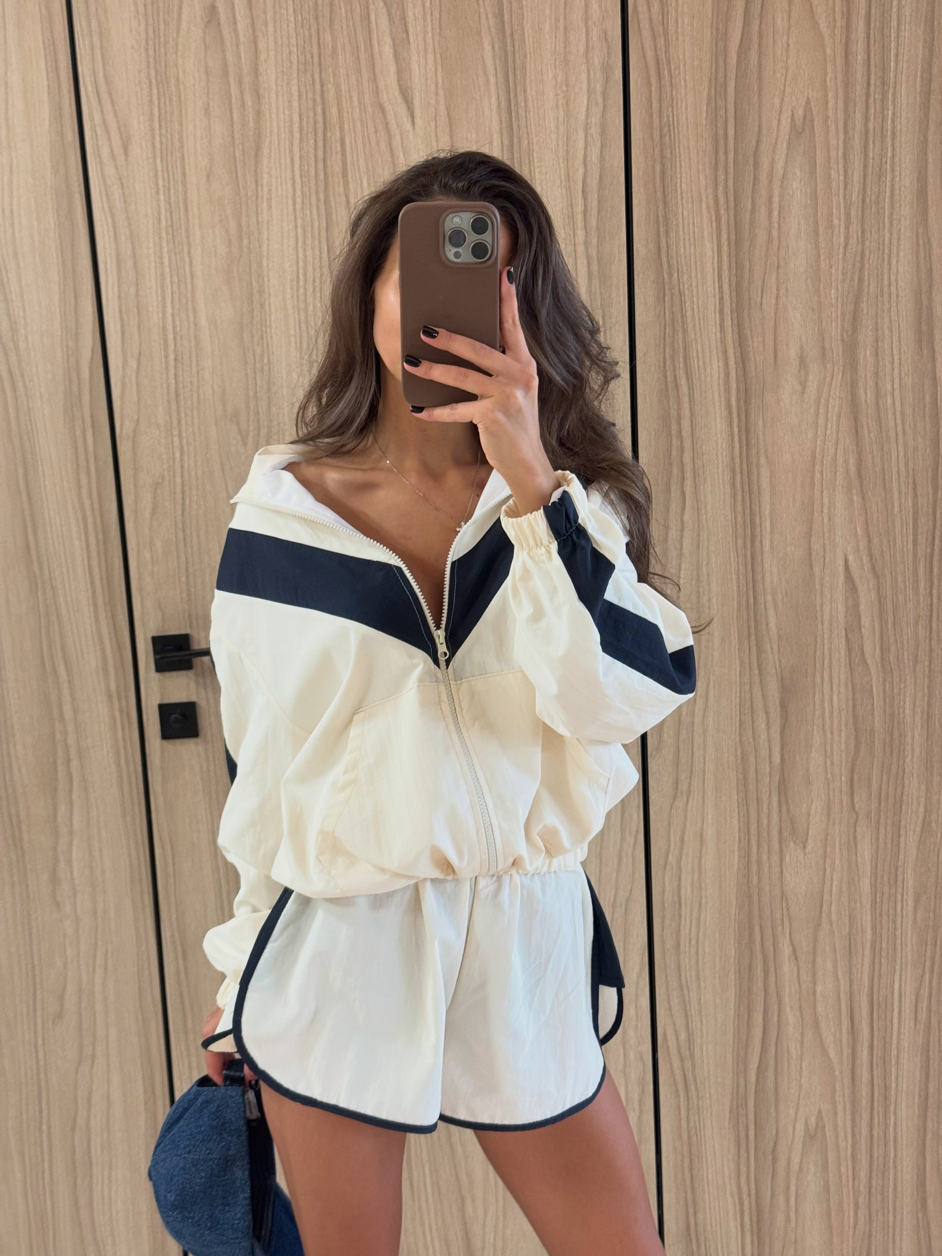 Remi Chevron Windbreaker Jacket - Women's Everyday Outerwear - Image 3