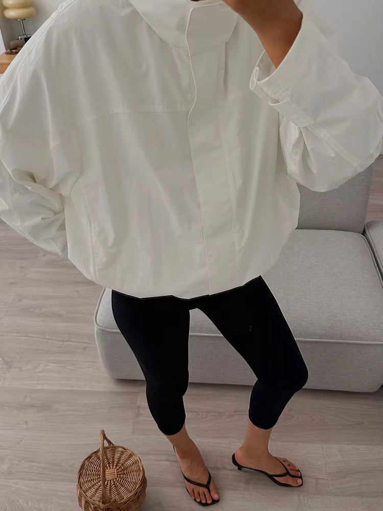 Melanie Hooded Windbreaker Jacket - Women's Everyday Outerwear - Image 4