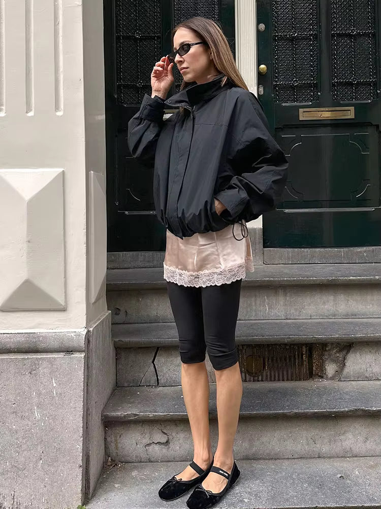 Melanie Hooded Windbreaker Jacket - Women's Everyday Outerwear - Image 5