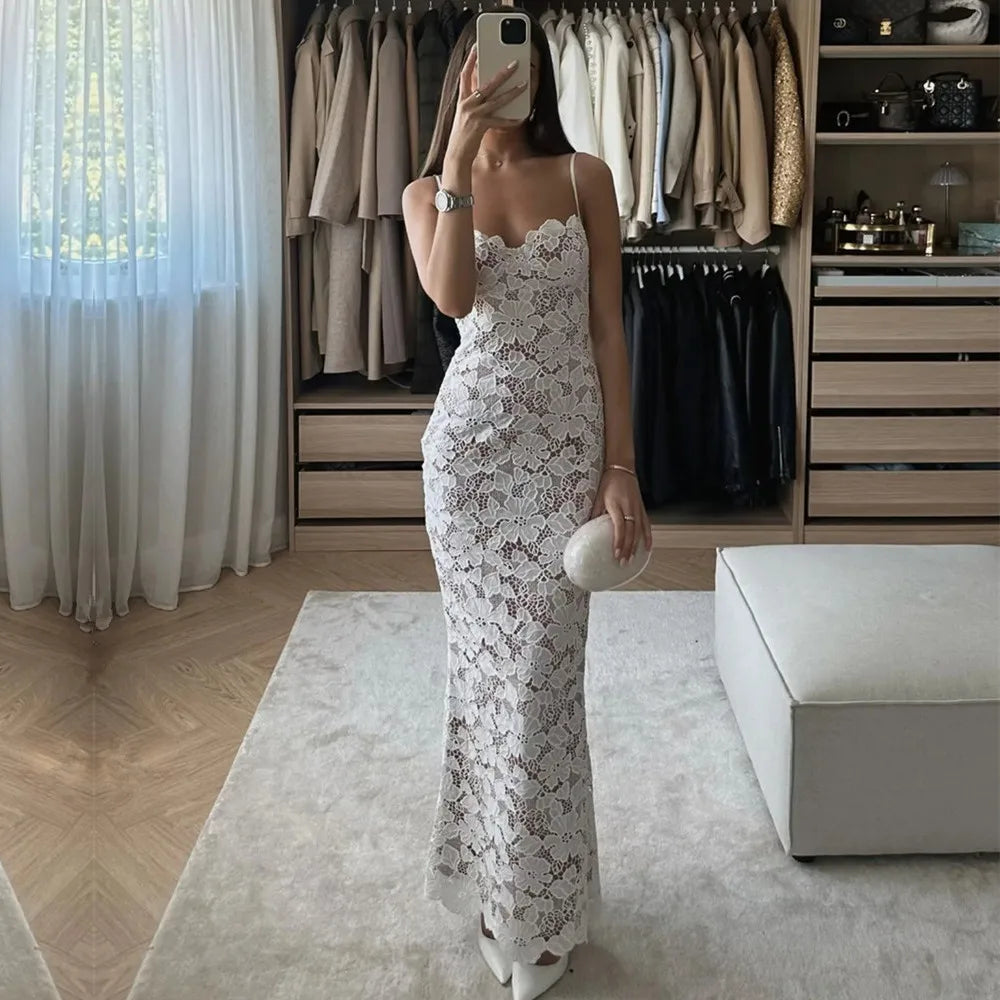 Joanna Lace Sling Dress - Elegant Occasion Dress for Women - Image 3
