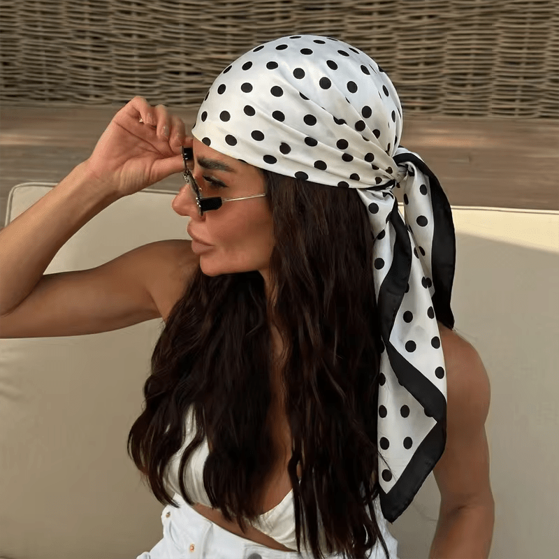 Sophie Polka Dot Silk Scarf - Women's Fashion Accessory