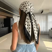 Sophie Polka Dot Silk Scarf - Women's Fashion Accessory - Image 4
