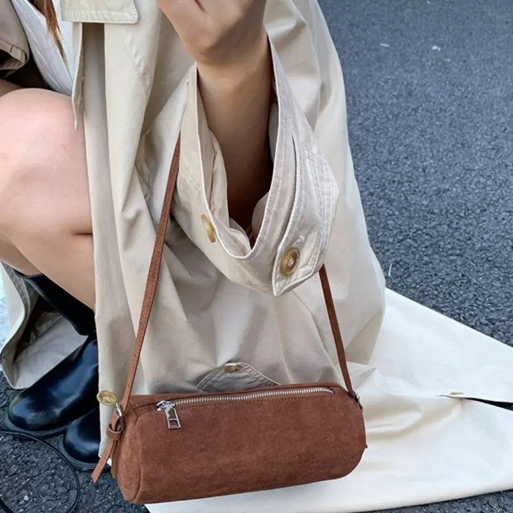 Beatrice Suede Pillow Hobo Bag - Women's Everyday Handbag - Image 2