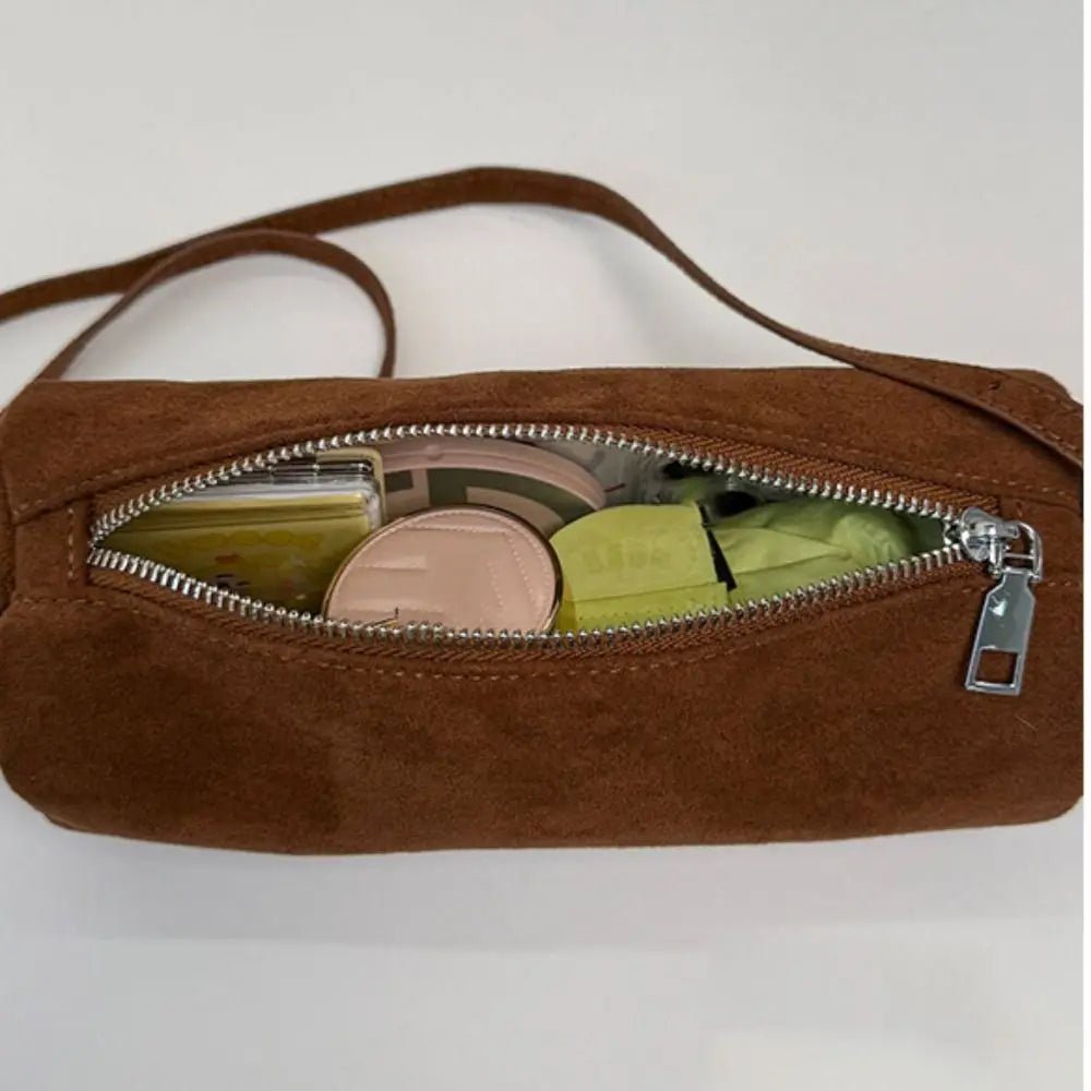 Beatrice Suede Pillow Hobo Bag - Women's Everyday Handbag - Image 5