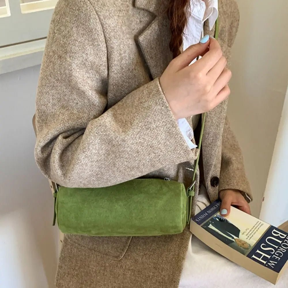 Beatrice Suede Pillow Hobo Bag - Women's Everyday Handbag - Image 11