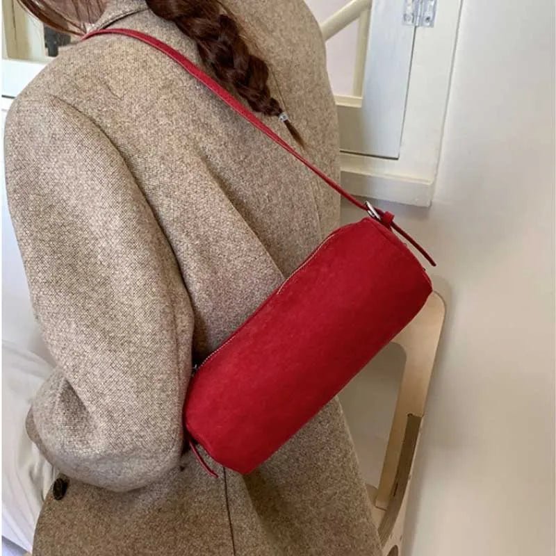 Beatrice Suede Pillow Hobo Bag - Women's Everyday Handbag - Image 8