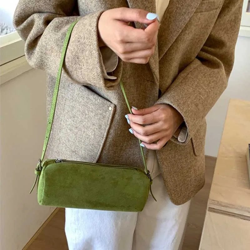 Beatrice Suede Pillow Hobo Bag - Women's Everyday Handbag - Image 12