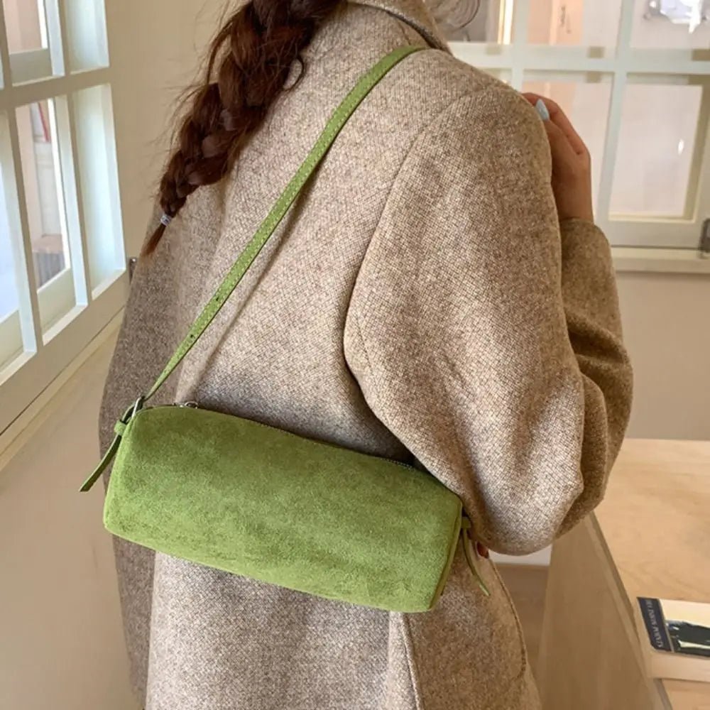 Beatrice Suede Pillow Hobo Bag - Women's Everyday Handbag - Image 10