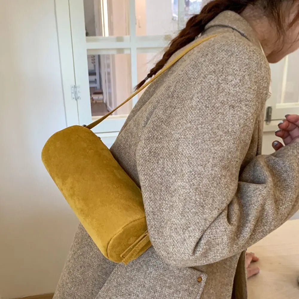 Beatrice Suede Pillow Hobo Bag - Women's Everyday Handbag - Image 9