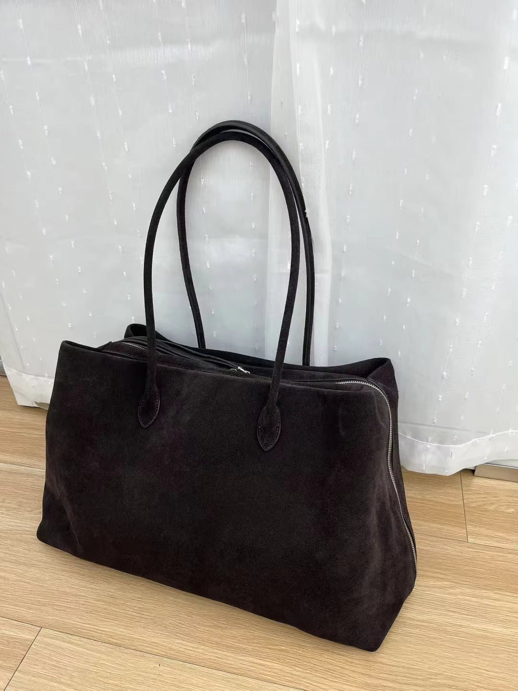 Carly Frosted Suede Tote Bag - Women's Everyday Handbag - Image 15