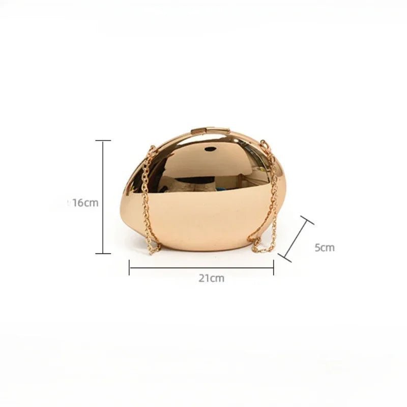 Celeste Shell Shape Evening Clutch - Women's Everyday Handbag - Image 5