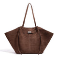 Dina Bat-Wing Suede Tote Bag - Women's Everyday Handbag