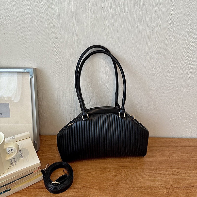 Mariana Pleated Shoulder Bag - Women's Everyday Handbag - Image 12