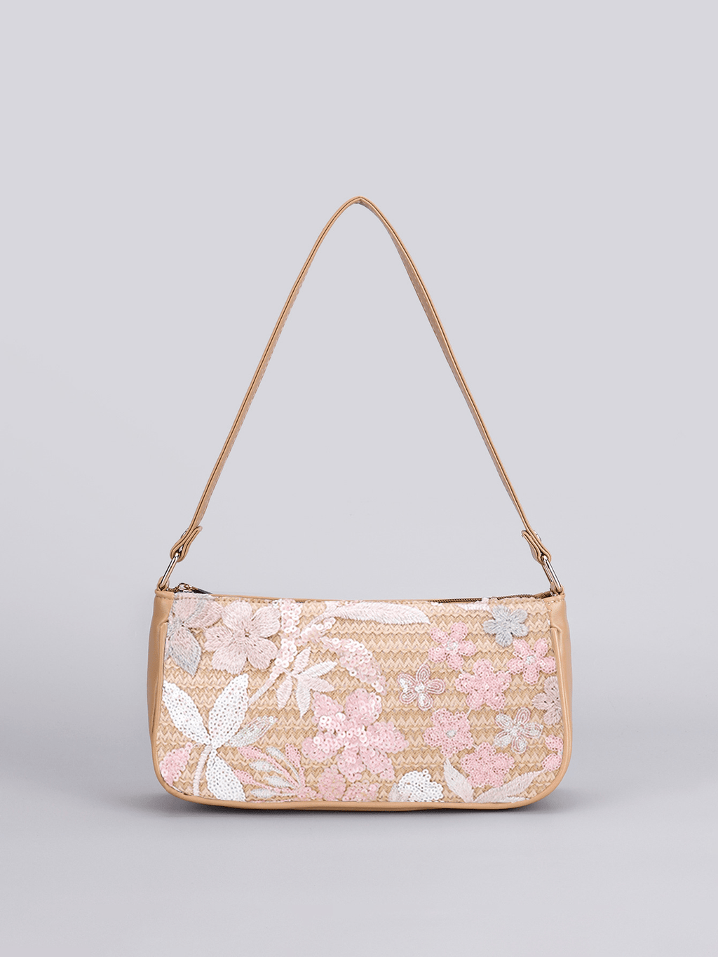 Marina Embroidered Sequin Shoulder Bag - Women's Everyday Handbag