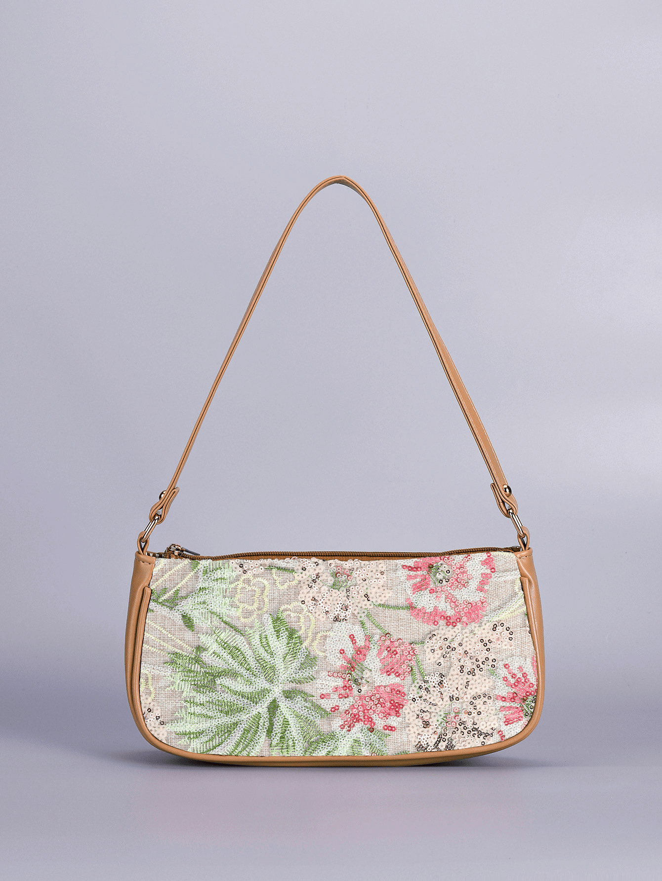 Marina Embroidered Sequin Shoulder Bag - Women's Everyday Handbag - Image 2