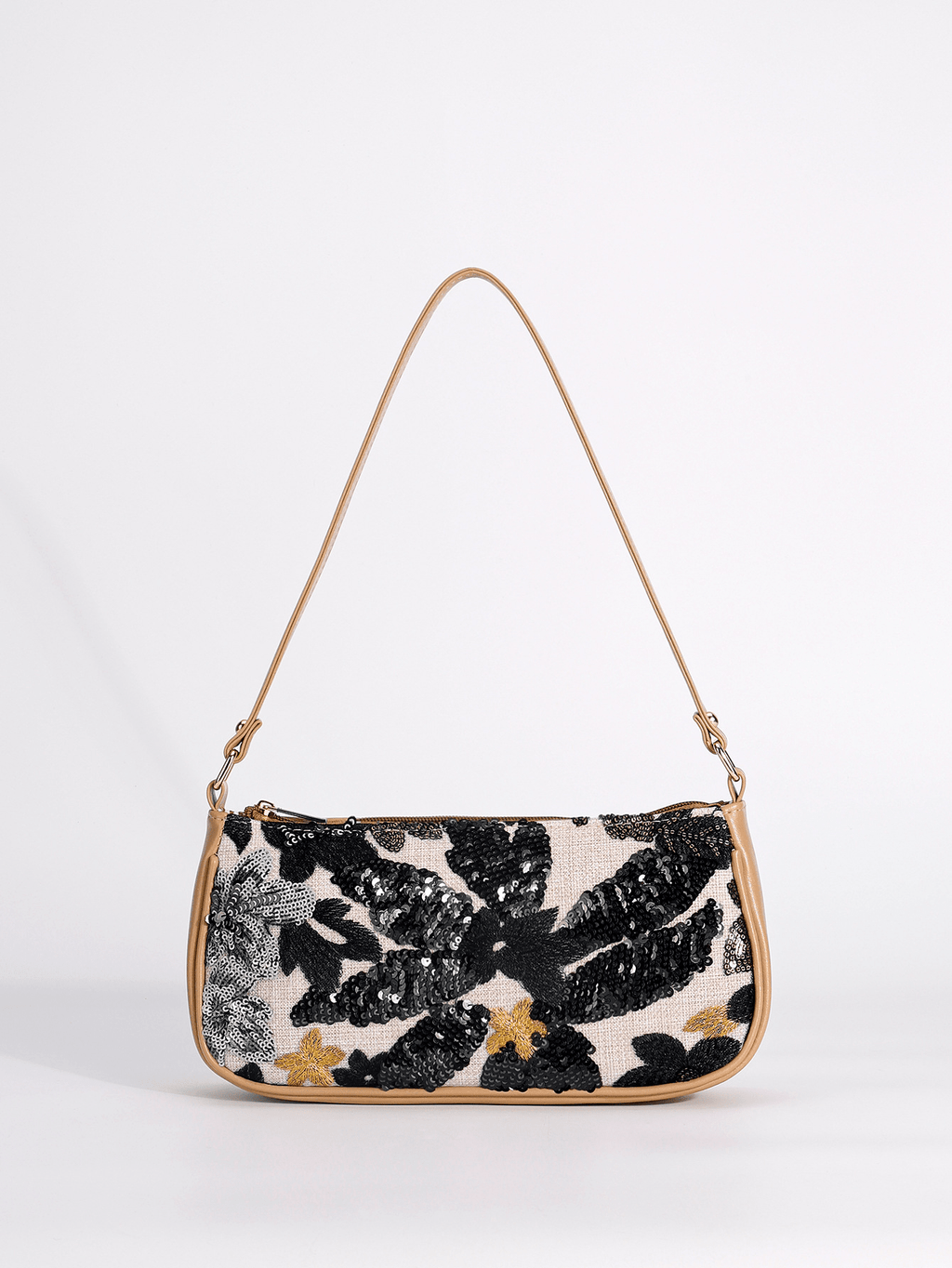 Marina Embroidered Sequin Shoulder Bag - Women's Everyday Handbag - Image 4