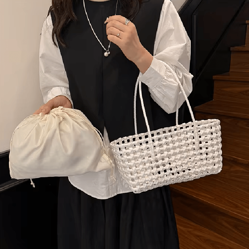 Claudia Hollowed Shoulder Tote - Women's Everyday Handbag - Image 12