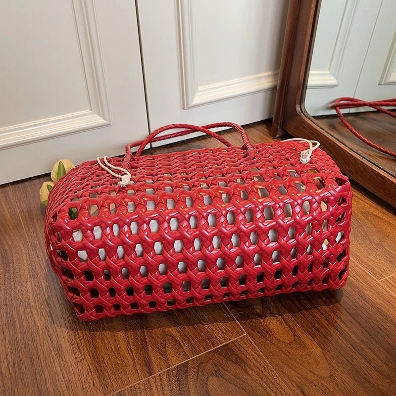 Claudia Hollowed Shoulder Tote - Women's Everyday Handbag - Image 9