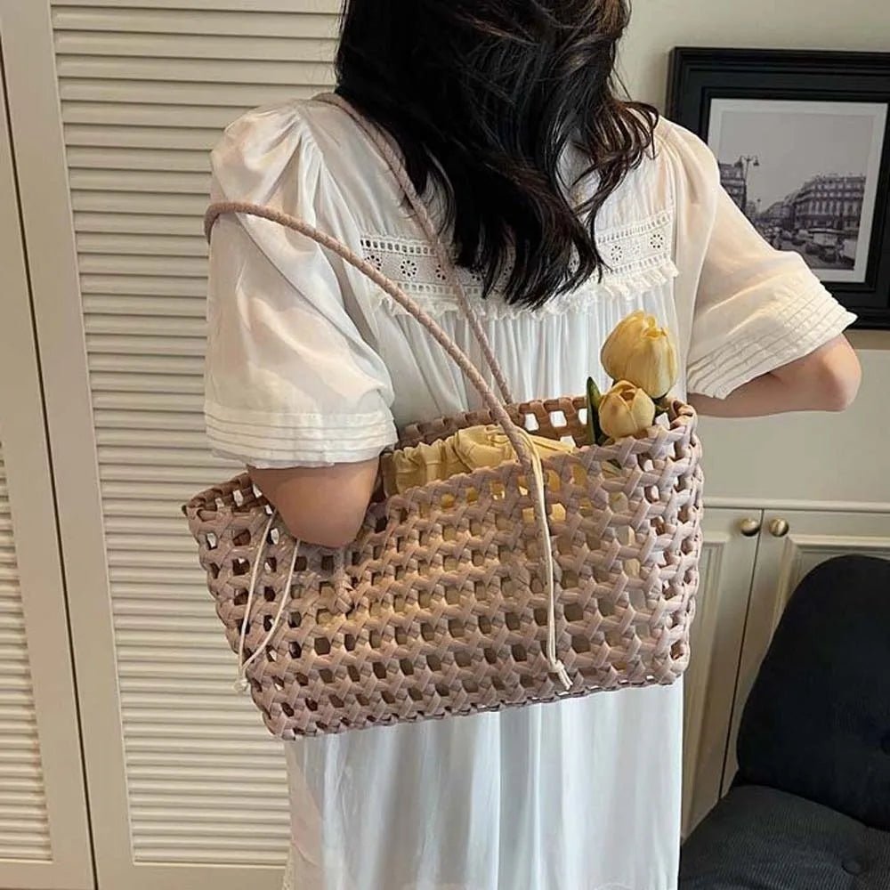 Claudia Hollowed Shoulder Tote - Women's Everyday Handbag