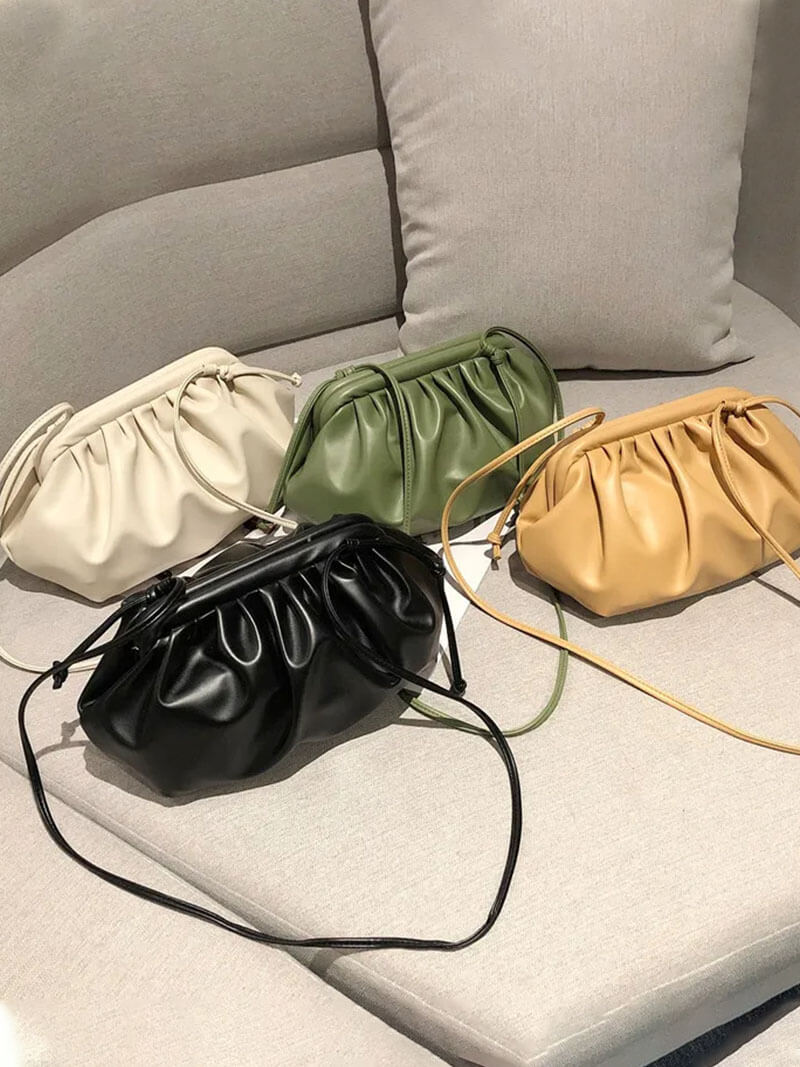 Bellina Pouch Dumpling Bag - Sculptural Lightweight Crossbody Handbag - Image 10
