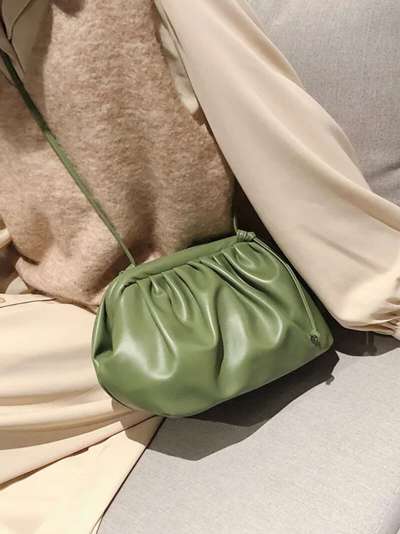 Bellina Pouch Dumpling Bag - Sculptural Lightweight Crossbody Handbag - Image 9