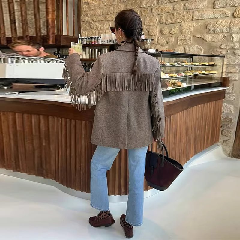 Anna Tailored Blazer Coat - Women's Tailored Outerwear - Image 3