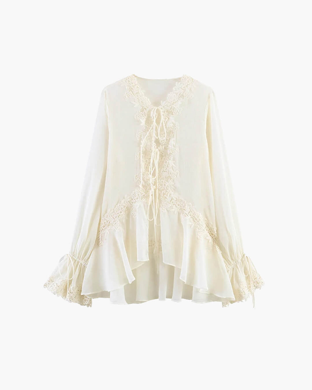 Emily Lace Cardigan Top - Women's Long Sleeve Fashion Top - Image 5