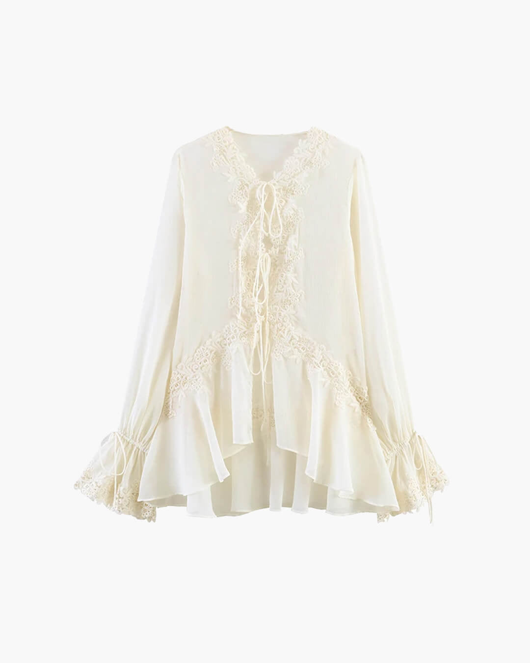 Emily Lace Cardigan Top - Women's Long Sleeve Fashion Top - Image 5
