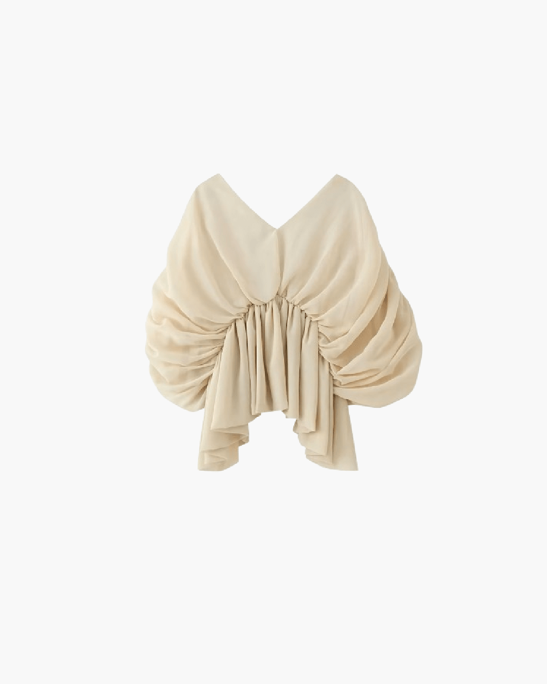 Margot Draped Chiffon Top - Women's Long Sleeve Fashion Top - Image 7