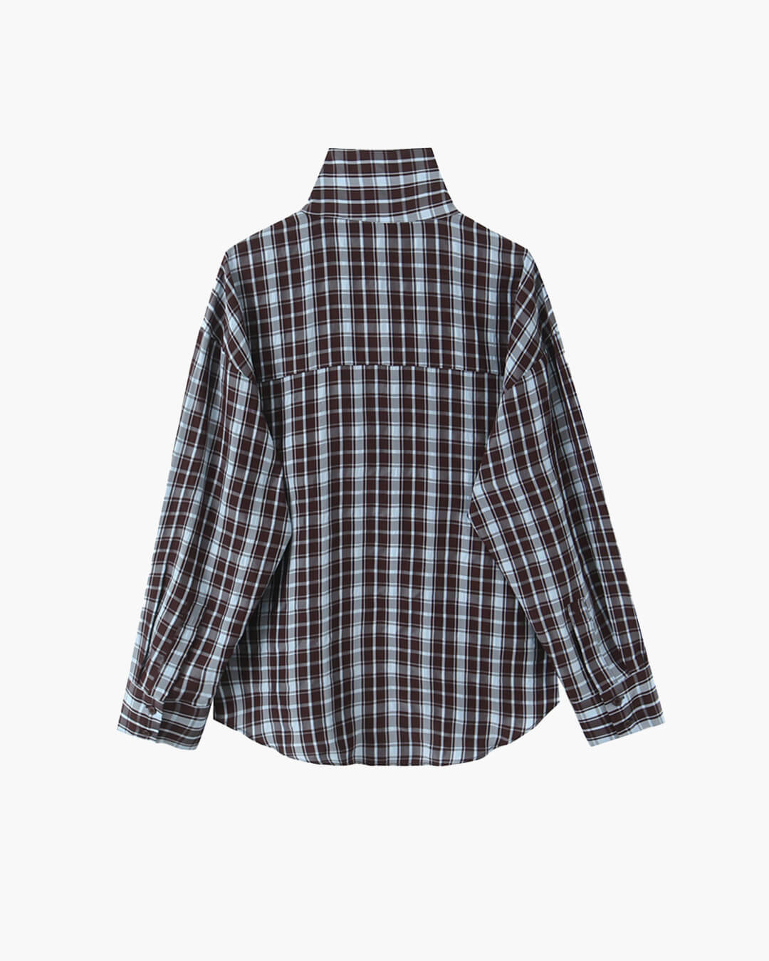 Rebecca Poplin Plaid Wrapped Shirt - Women's Long Sleeve Fashion Top - Image 7