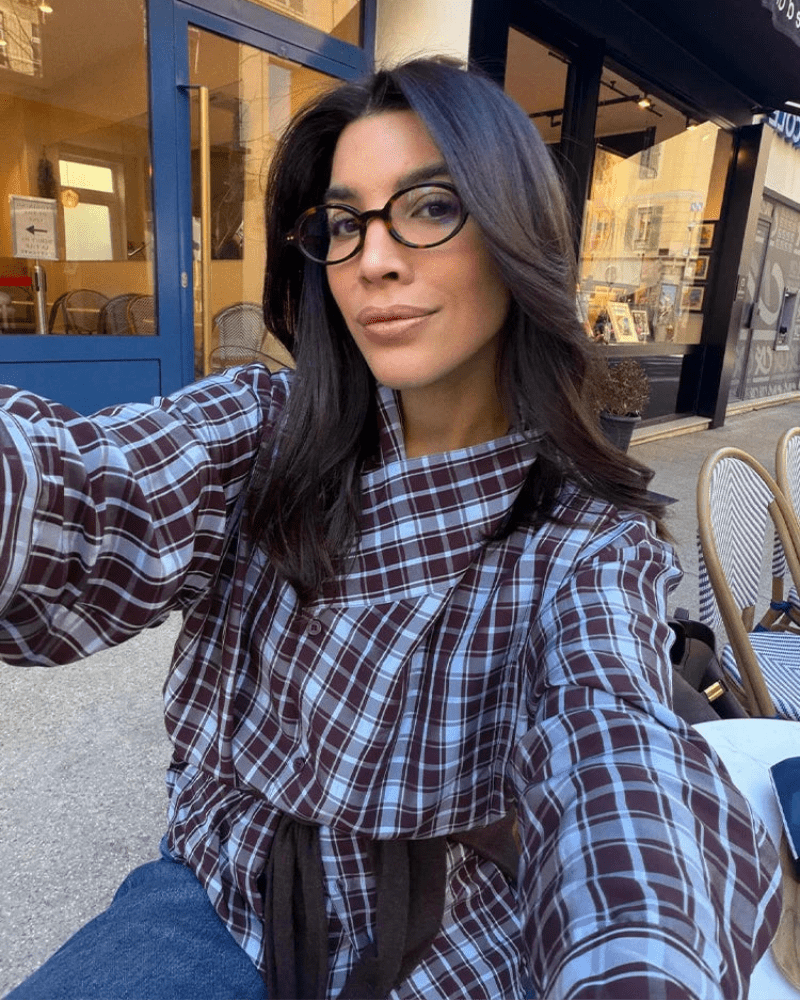 Rebecca Poplin Plaid Wrapped Shirt - Women's Long Sleeve Fashion Top - Image 3