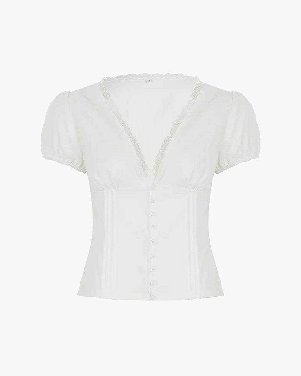 Mica Plunged Neck Blouse - Women's Everyday Fashion Top