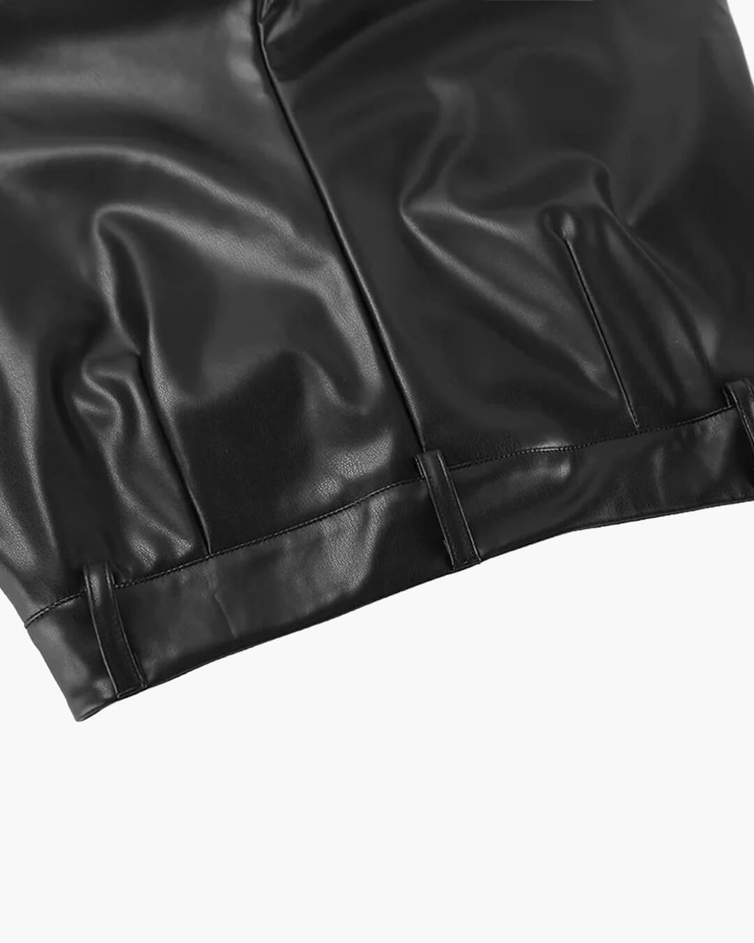 Ada Wide Leg Leather Pants - Women's Everyday Bottoms - Image 7
