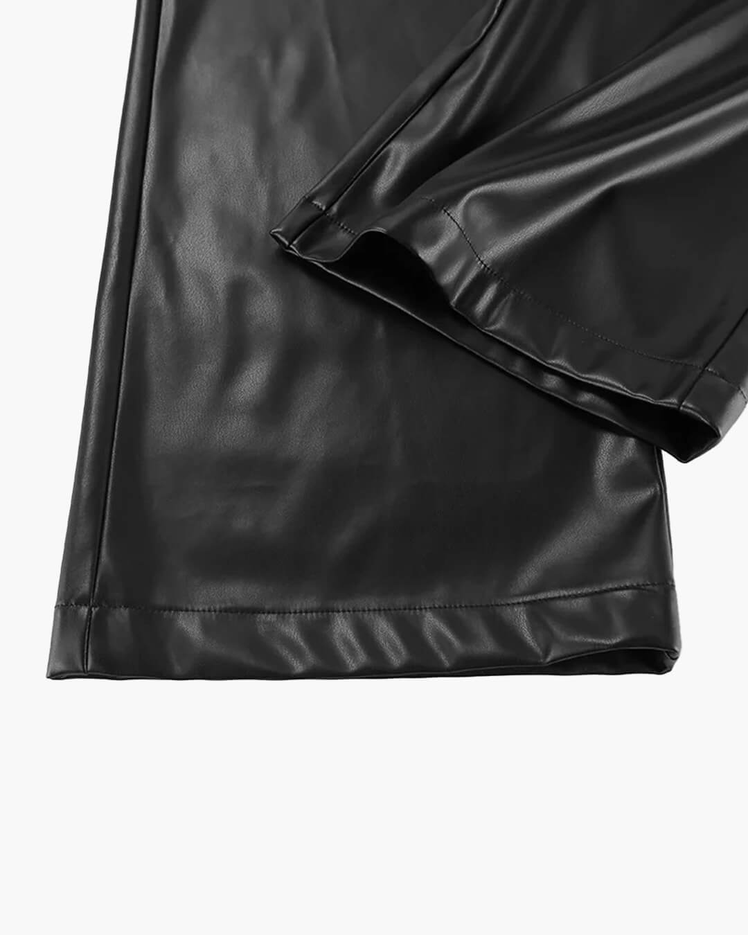 Ada Wide Leg Leather Pants - Women's Everyday Bottoms - Image 10