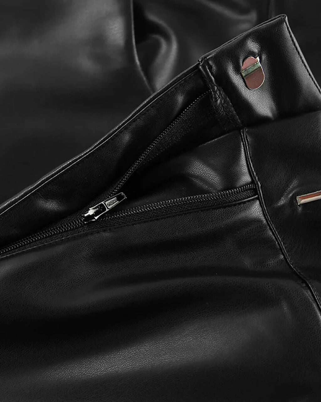 Ada Wide Leg Leather Pants - Women's Everyday Bottoms - Image 8