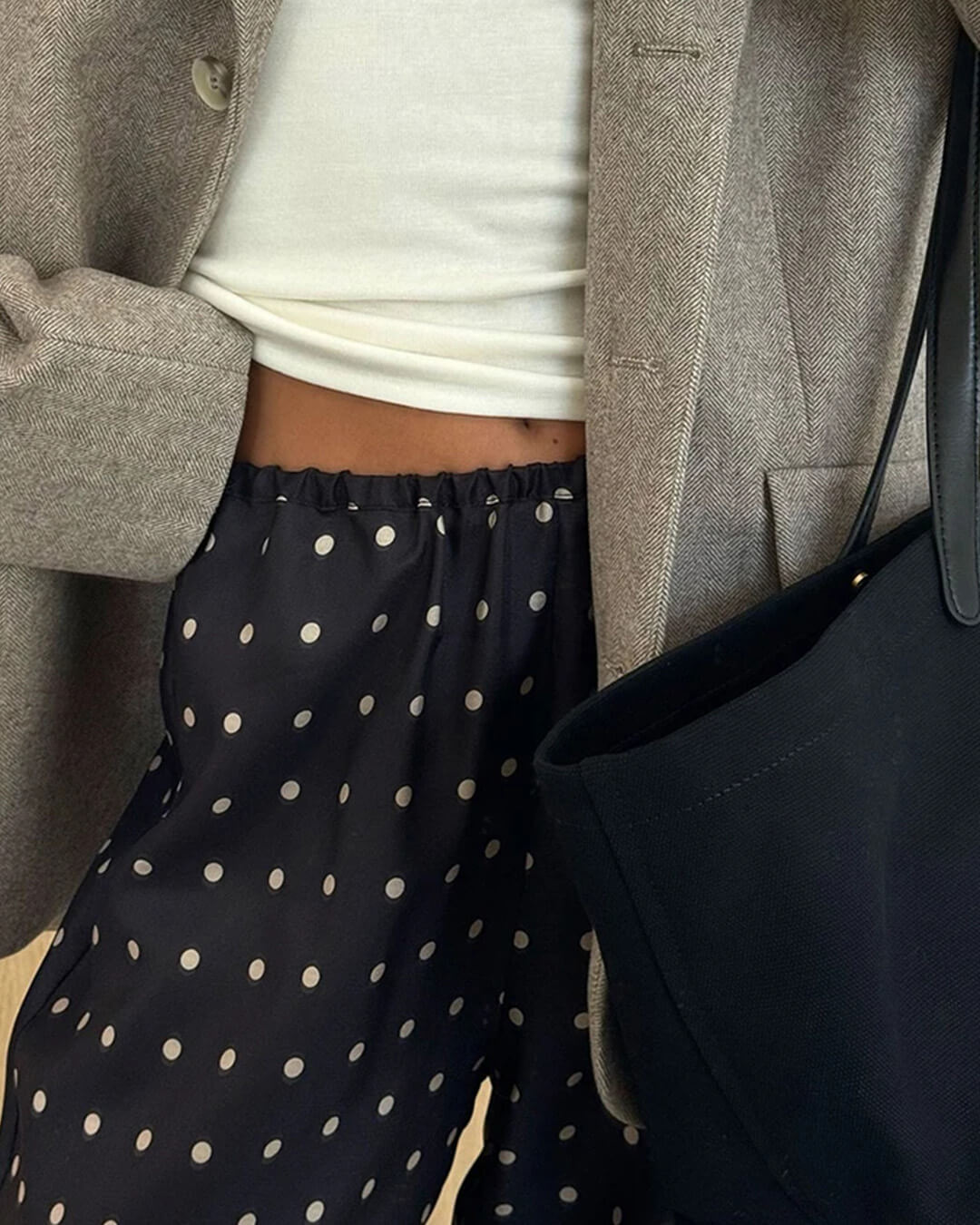 Adela Polka Dot Satin Pants - Women's Everyday Bottoms - Image 3
