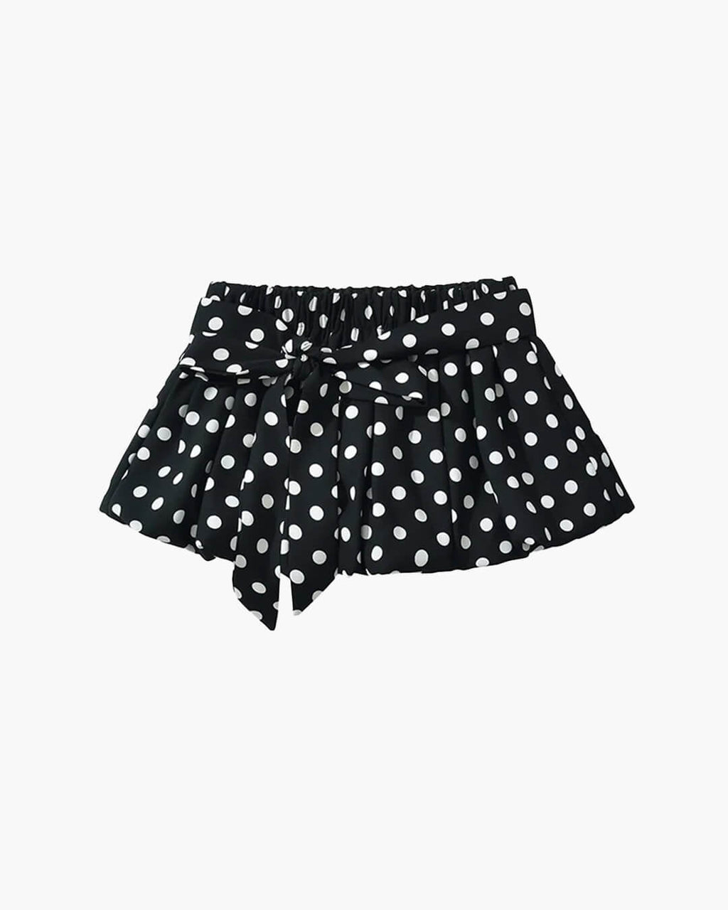 Astrid Polka Dot Elastic Waist Mini Skirt - Women's Everyday Bottoms